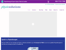 Tablet Screenshot of physiosolutions.co.uk